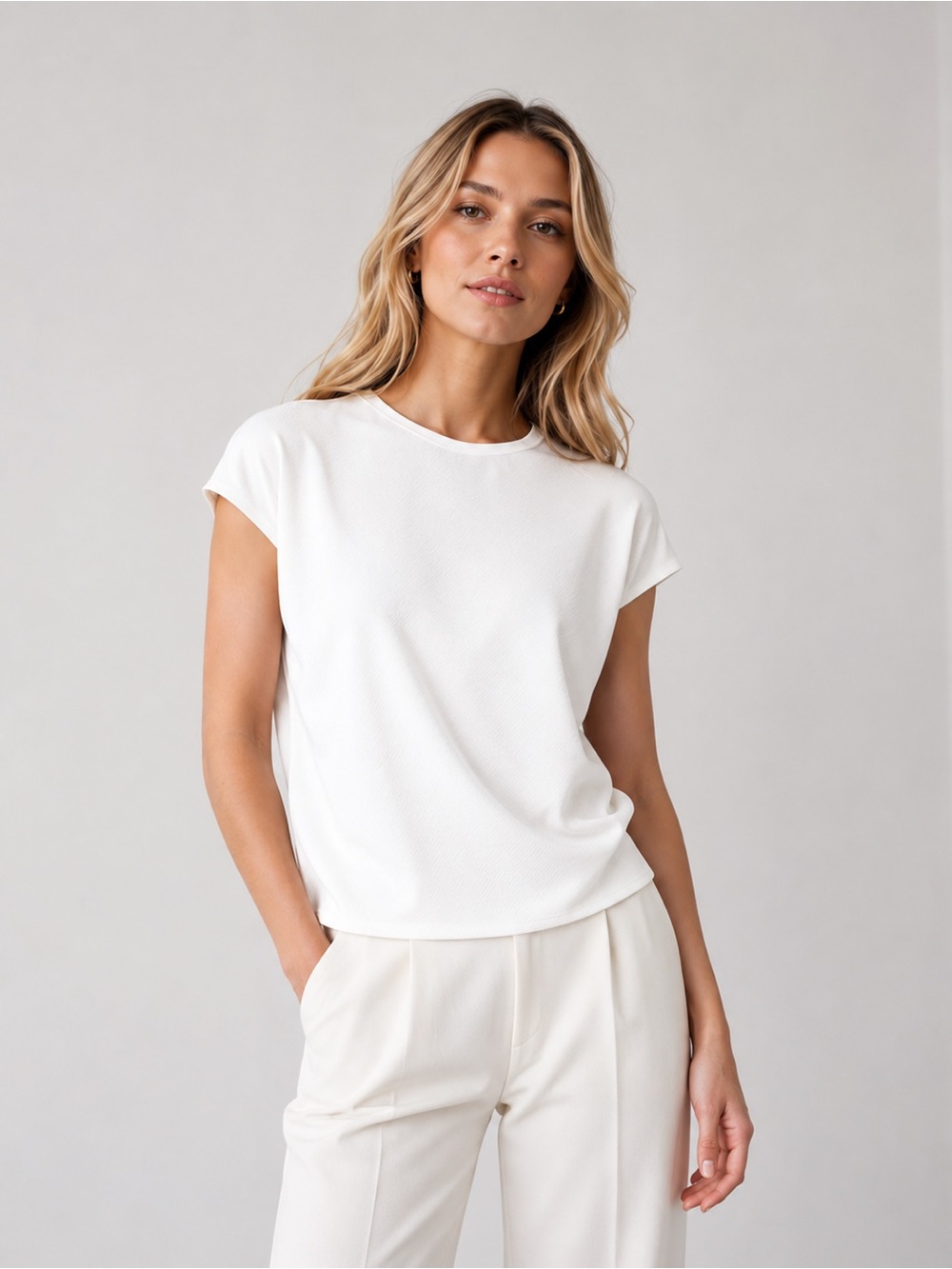 BANANA REPUBLIC FACTORY Satin Crop Top Snow Day White Medium NWT